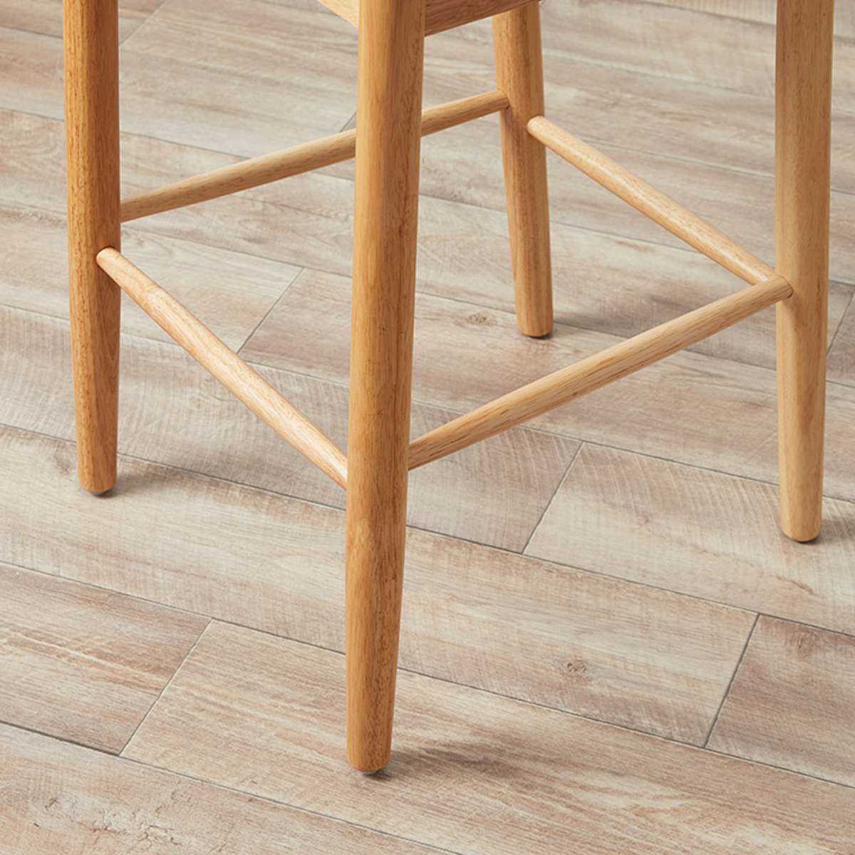 Mateo Curved Rattan Bar Stool - Natural - Mocka New Zealand