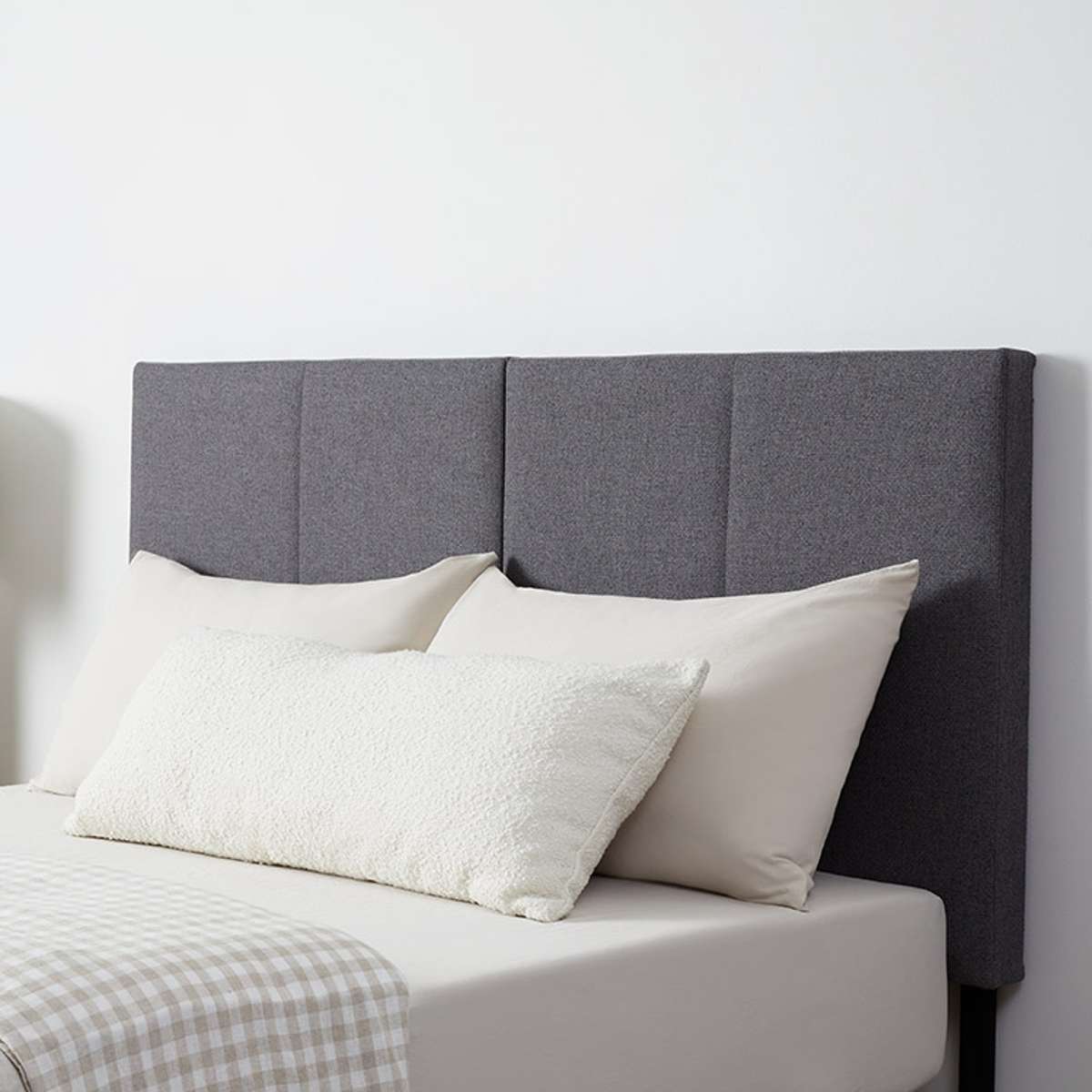 Regent Queen Bedhead - Dark Grey - Mocka New Zealand