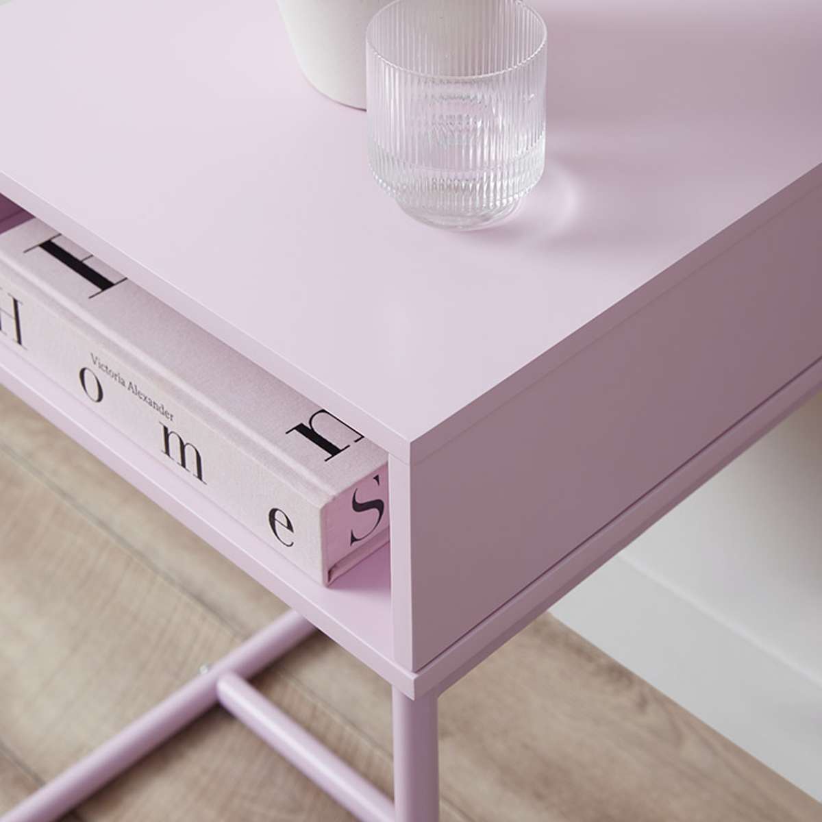 Jude Bedside Table - Lilac - Mocka New Zealand