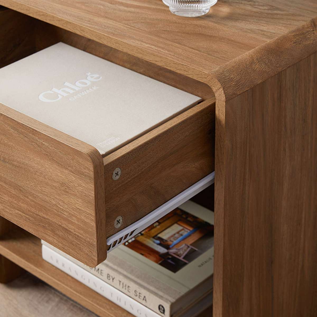Owen Bedside Table - Walnut - Mocka New Zealand