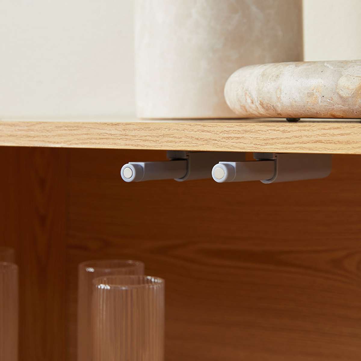 Eden Low Shelf With Storage - Natural - Mocka New Zealand