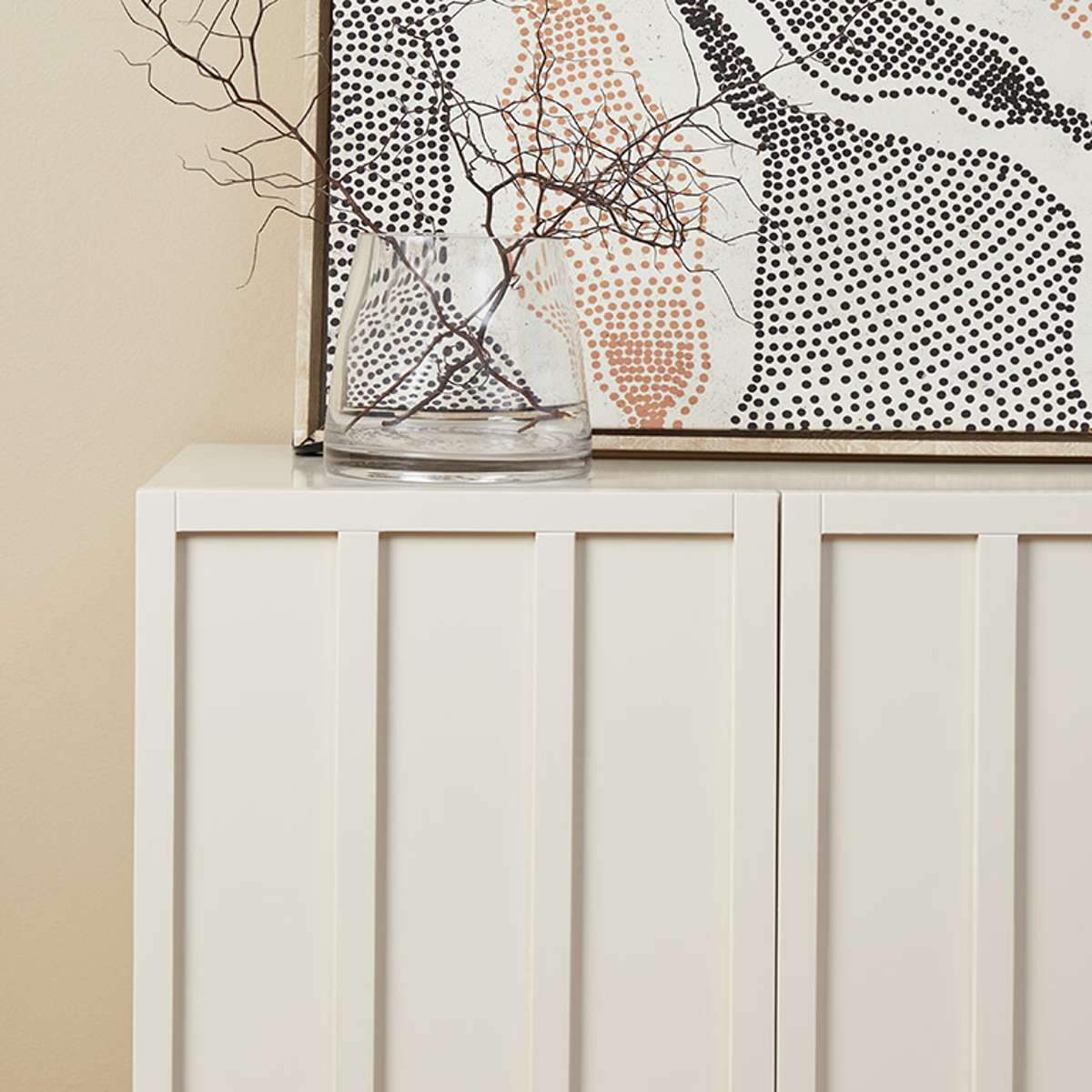 Emery Panel Buffet - Beige - Mocka New Zealand