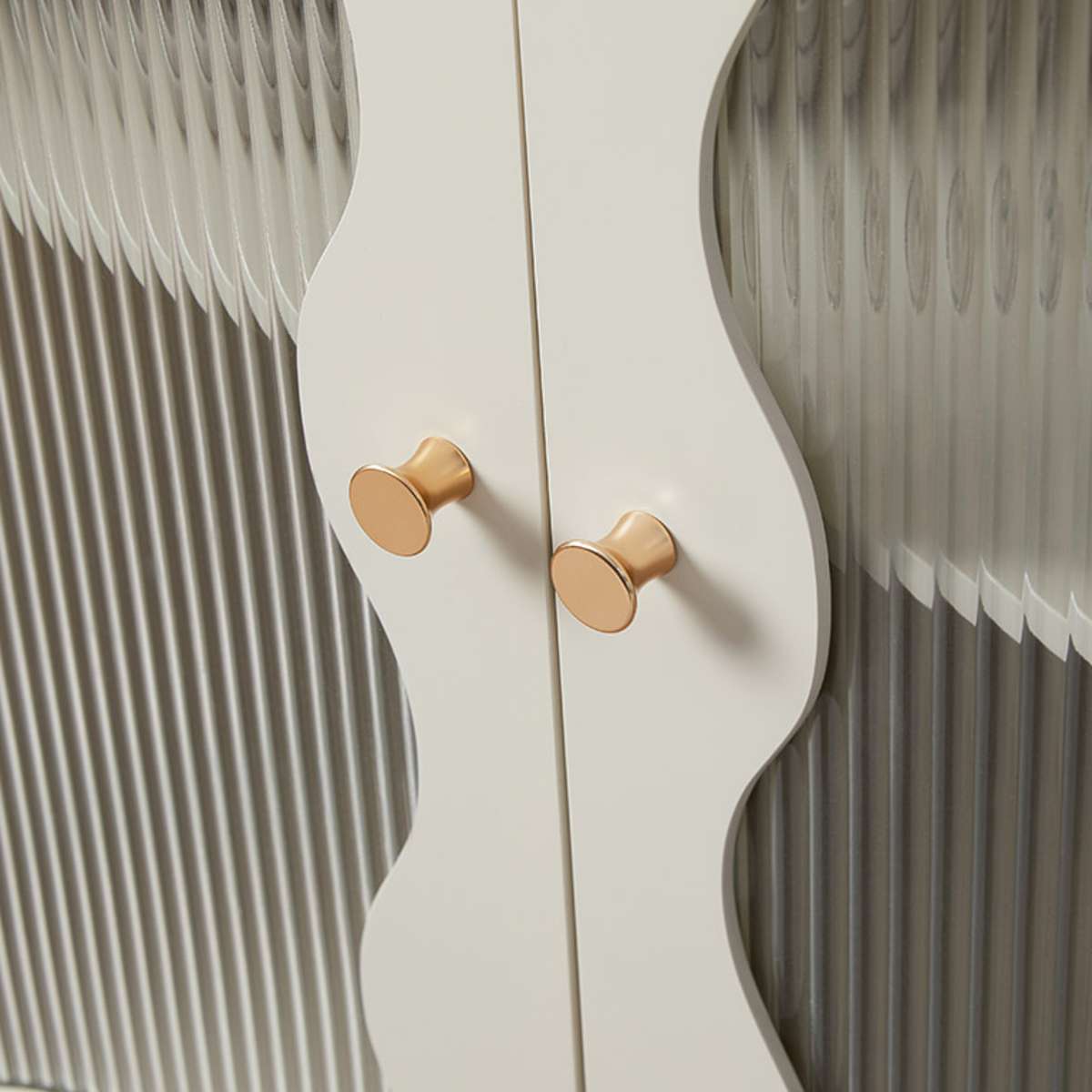 Remi Wavey Cabinet - Beige - Mocka New Zealand
