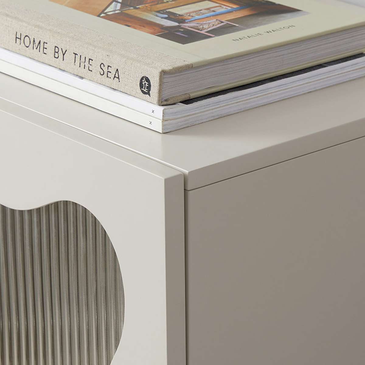 Remi Wavey Cabinet - Beige - Mocka New Zealand