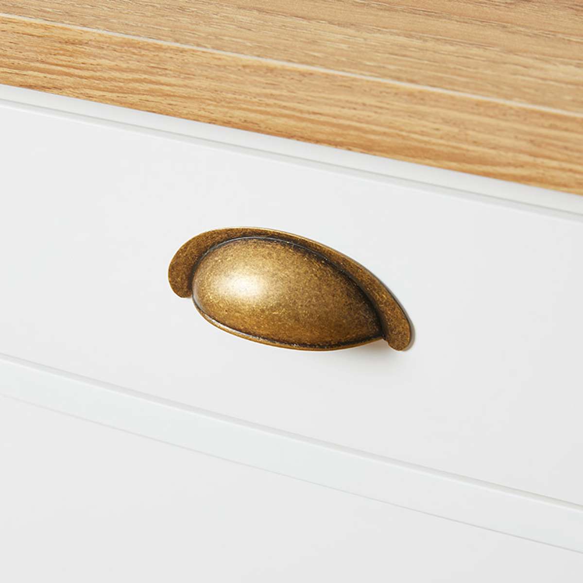 Hastings Desk - White/Natural - Mocka New Zealand