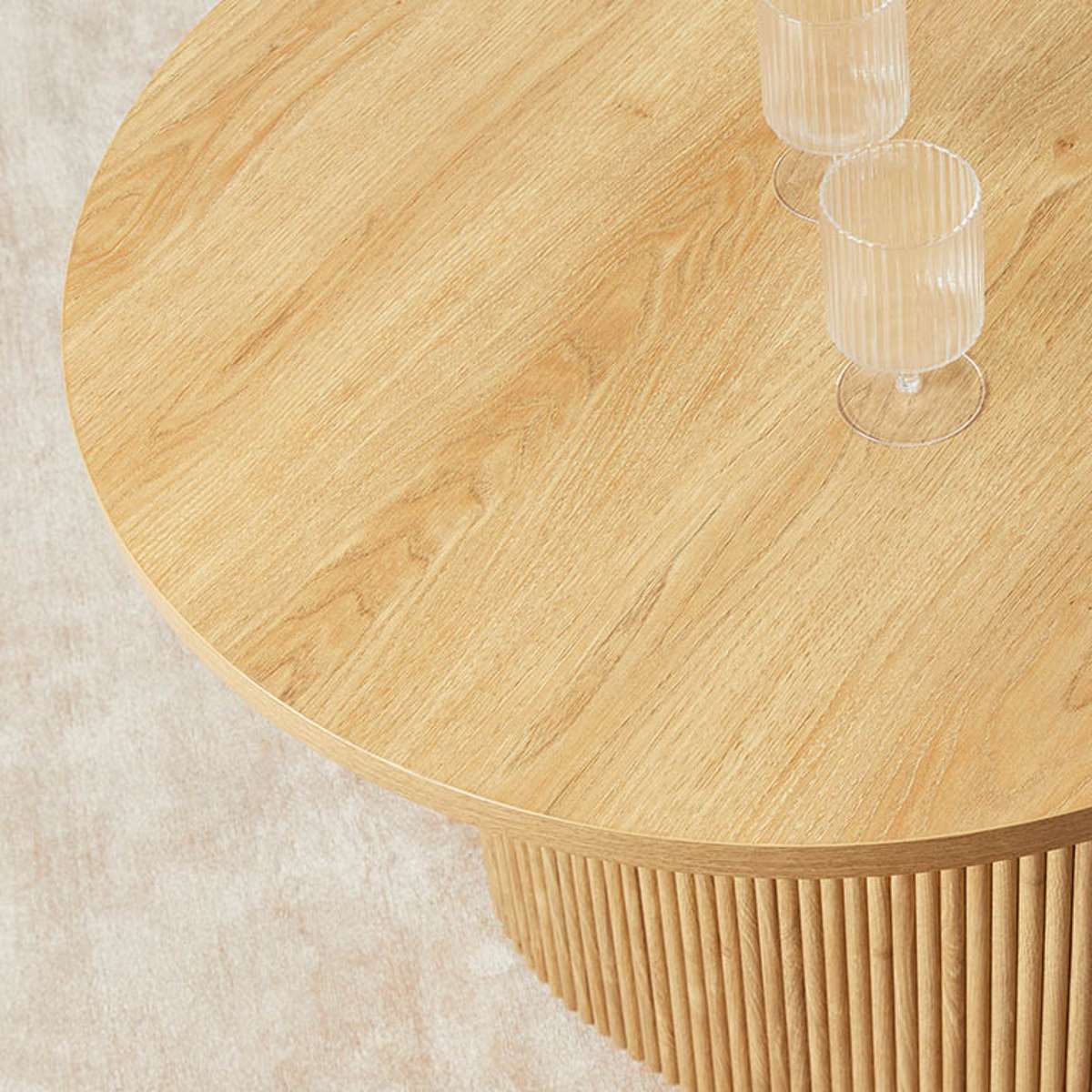 Amara Six Seater Dining Table - Natural - Mocka New Zealand