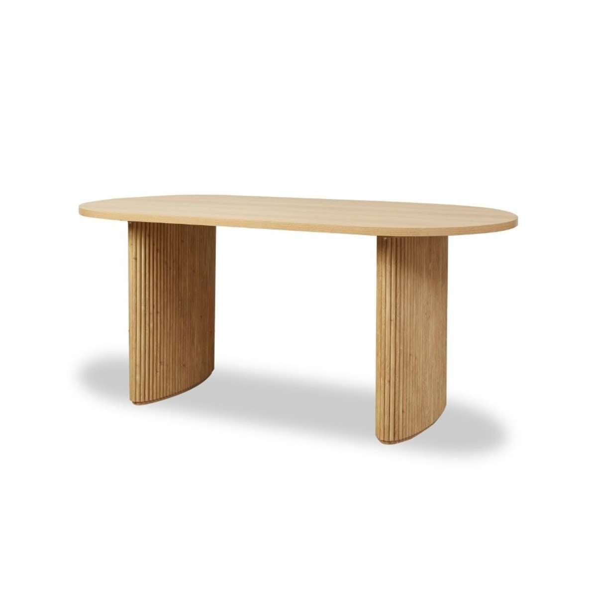 Amara Six Seater Dining Table - Natural - Mocka New Zealand