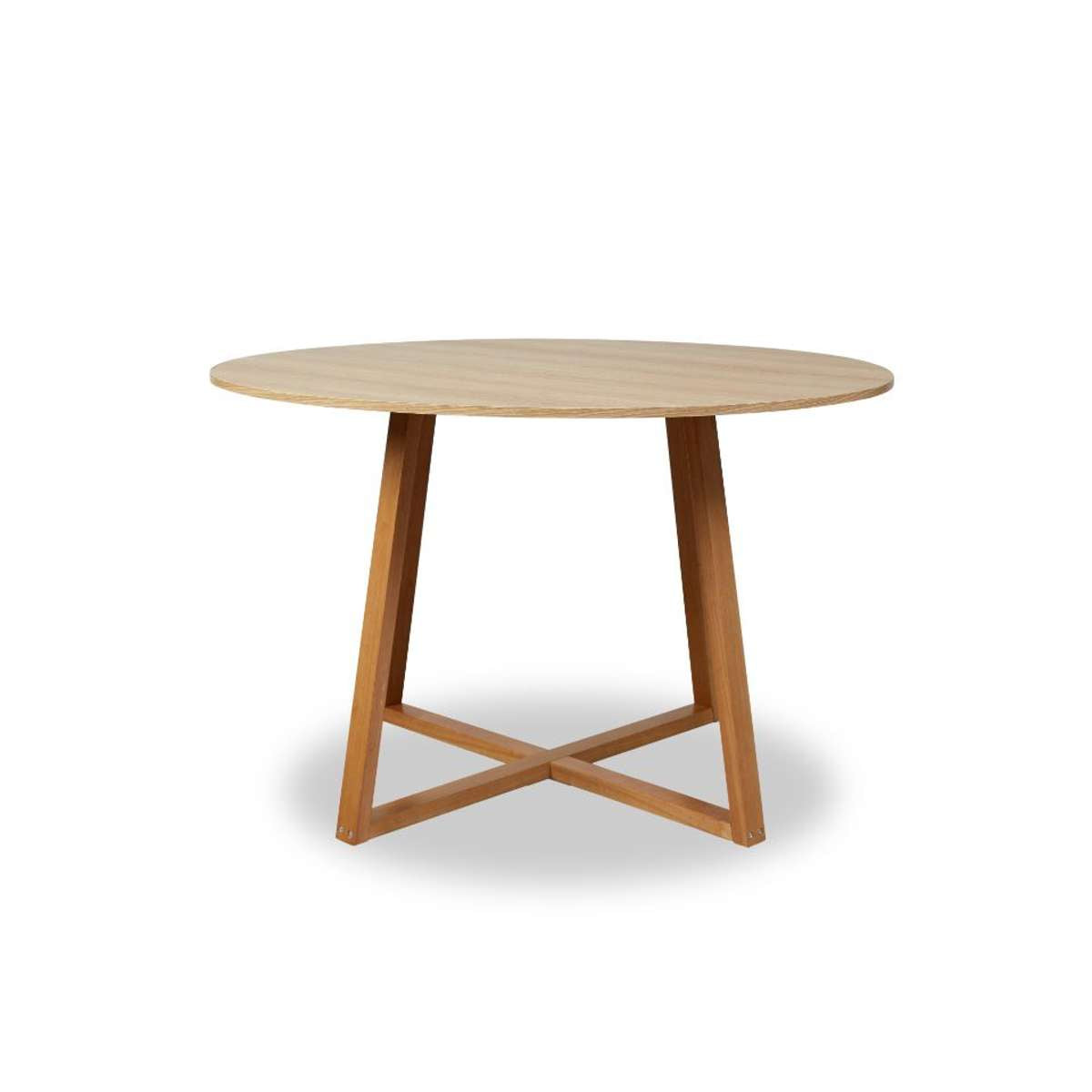 Kyoto Round Four Seater Dining Table - Natural - Mocka New Zealand