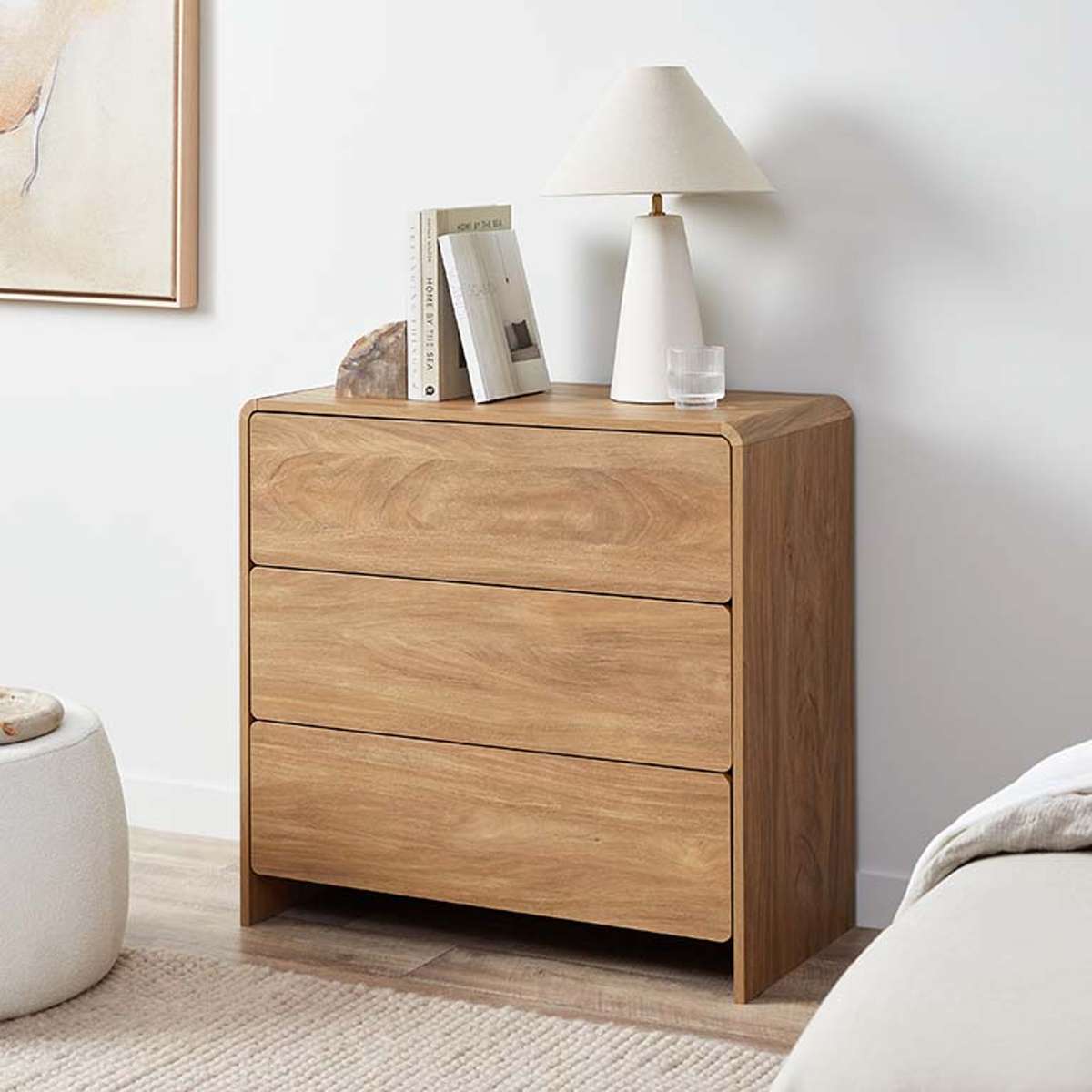 Owen Three Drawer - Walnut - Mocka New Zealand