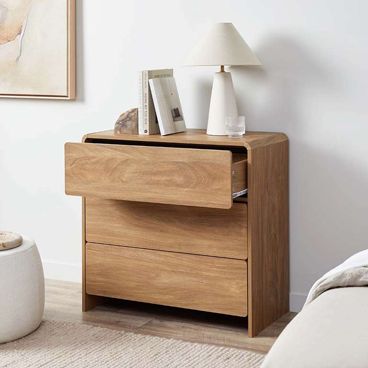 Owen Three Drawer - Walnut - Mocka New Zealand