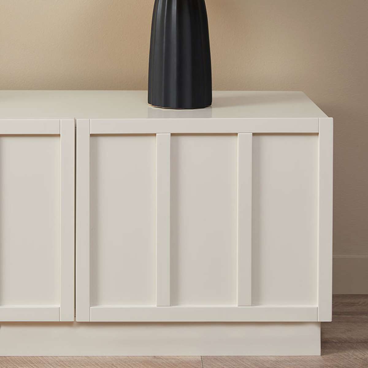 Emery Panel Entertainment Unit - Beige - Mocka New Zealand