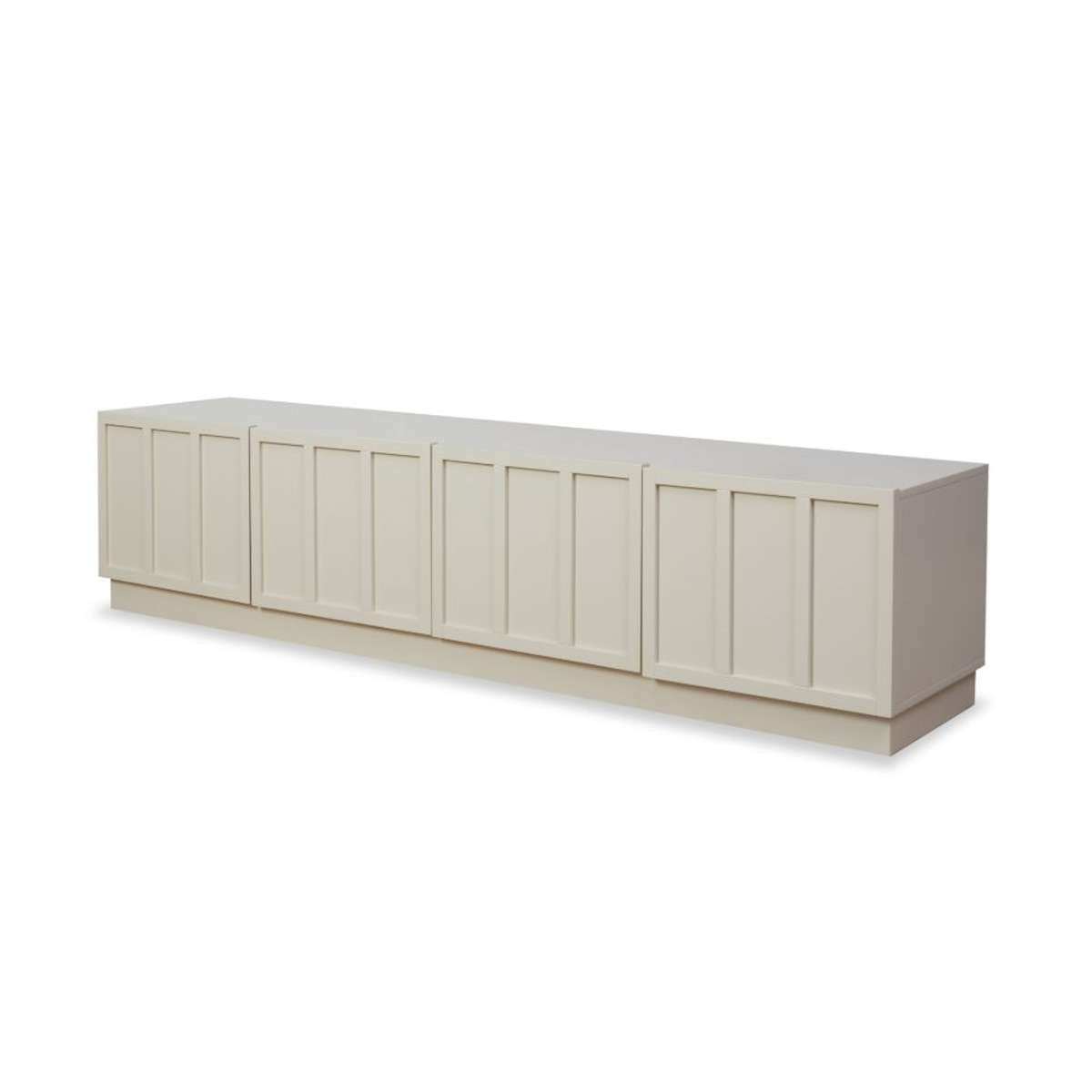Emery Panel Entertainment Unit - Beige - Mocka New Zealand