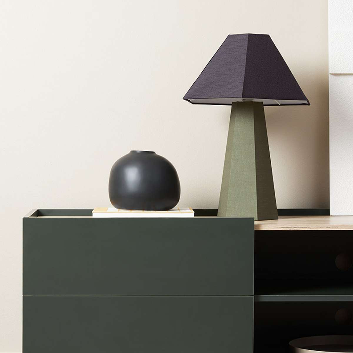 Murphy Entertainment Unit - Green/Natural - Mocka New Zealand