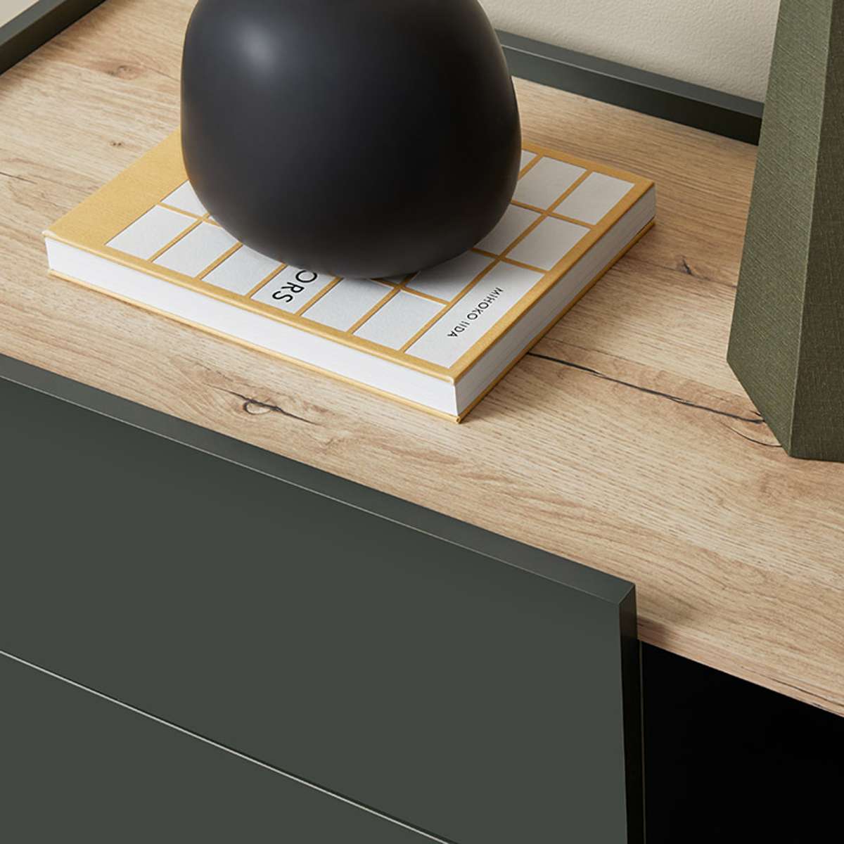 Murphy Entertainment Unit - Green/Natural - Mocka New Zealand