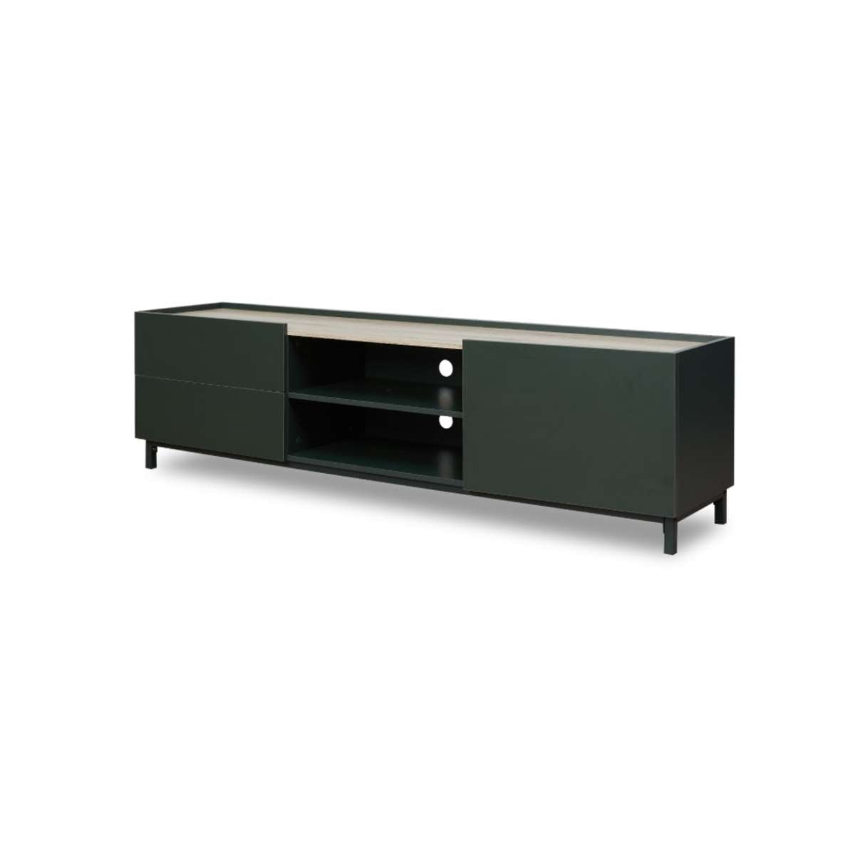 Murphy Entertainment Unit - Green/Natural - Mocka New Zealand