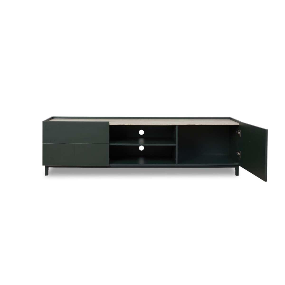 Murphy Entertainment Unit - Green/Natural - Mocka New Zealand