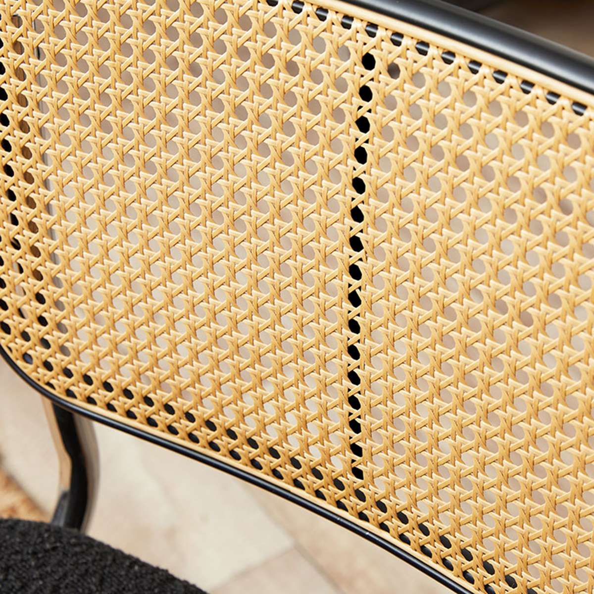 Asher Rattan Office Chair - Black/Natural - Mocka New Zealand