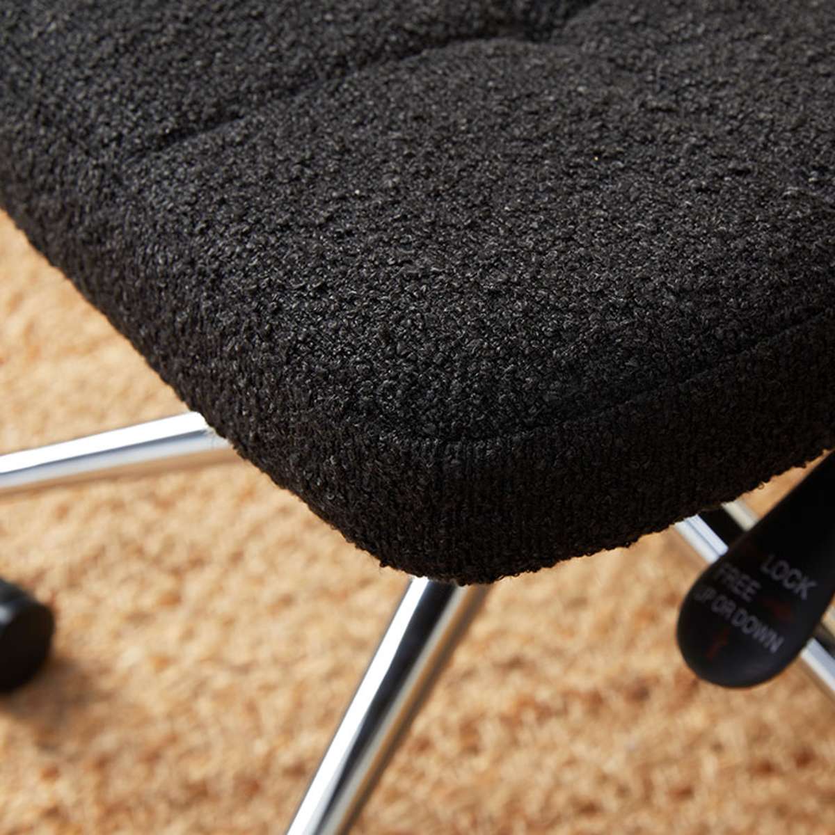 Asher Rattan Office Chair - Black/Natural - Mocka New Zealand