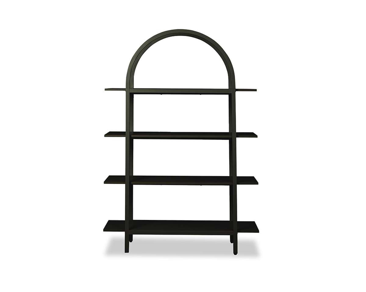 Alfie Arched Shelves - Black - Mocka New Zealand