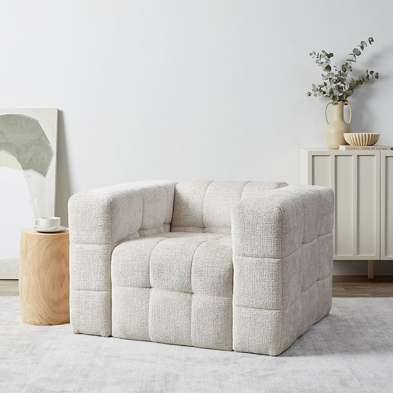 Lenny Armchair - Beige - Mocka New Zealand