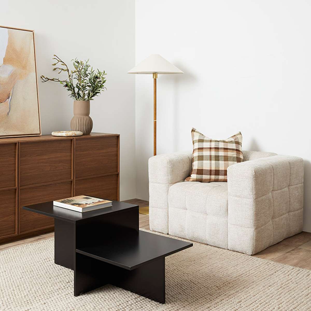 Lenny Armchair - Beige - Mocka New Zealand