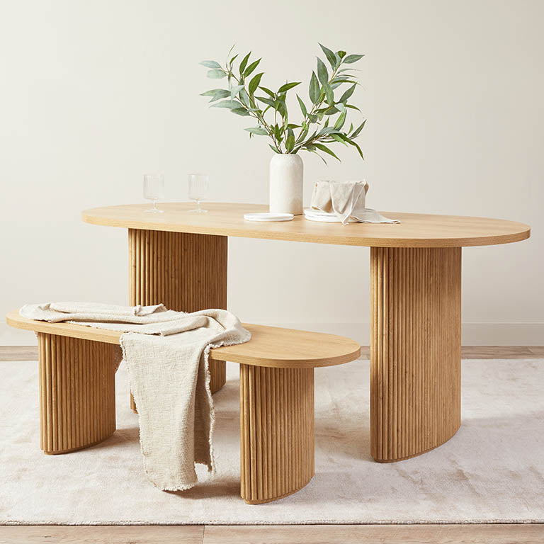 Amara Bench Seat - Natural - Mocka New Zealand