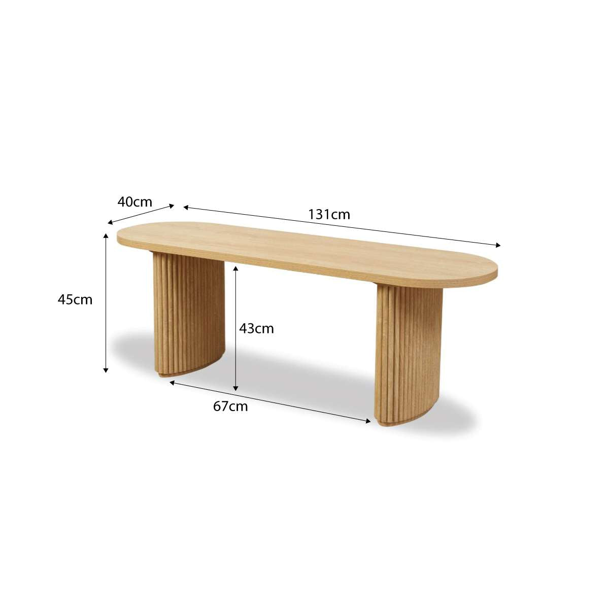 Amara Bench Seat - Natural - Mocka New Zealand