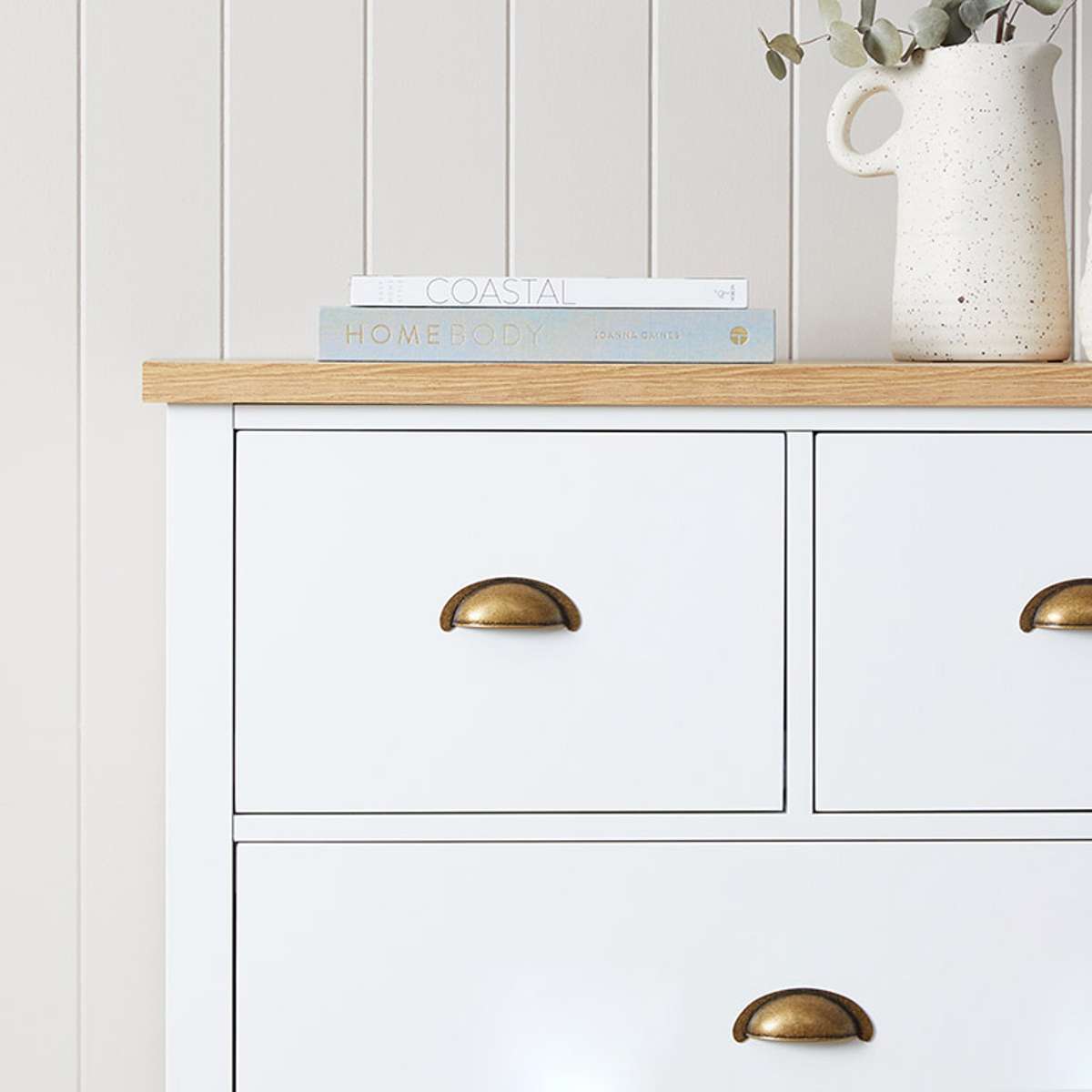 Hastings Tallboy - White/Natural - Mocka New Zealand