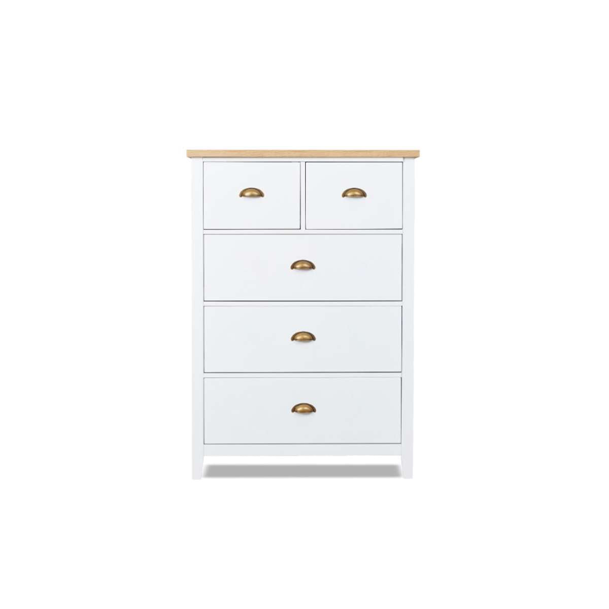 Hastings Tallboy - White/Natural - Mocka New Zealand