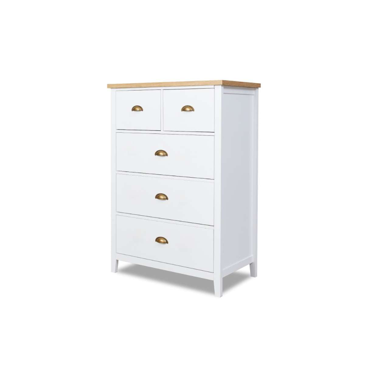 Hastings Tallboy - White/Natural - Mocka New Zealand