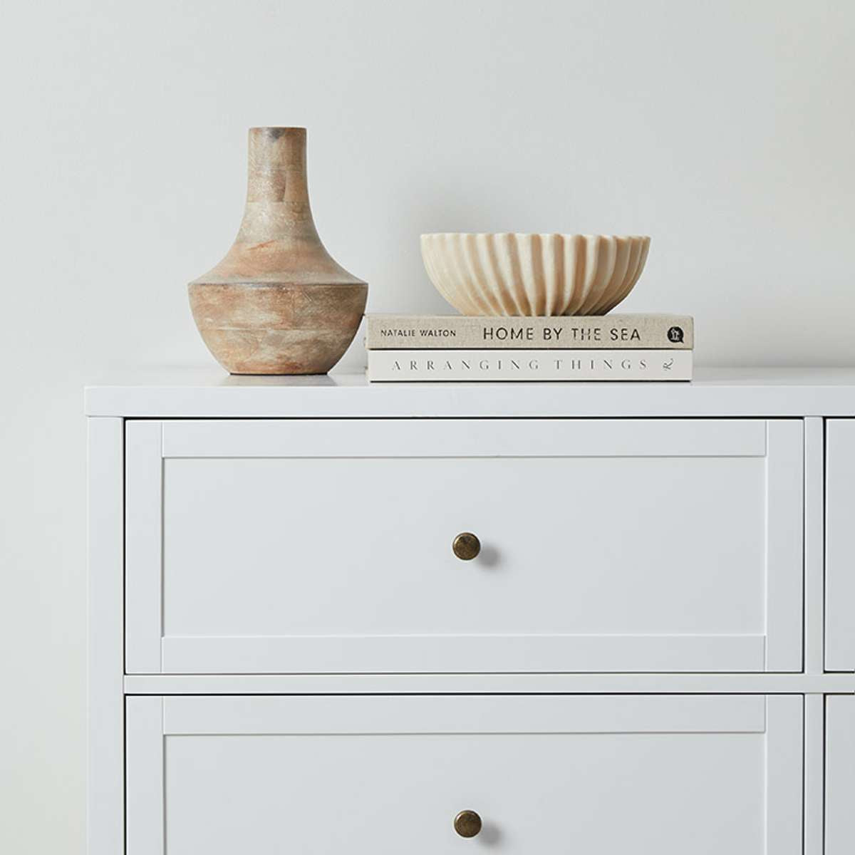Cove Six Drawer - White - Mocka New Zealand