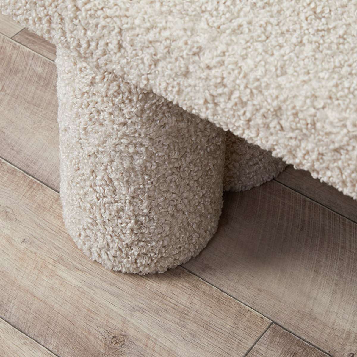 Shea Sherpa Bench Seat - Beige - Mocka New Zealand