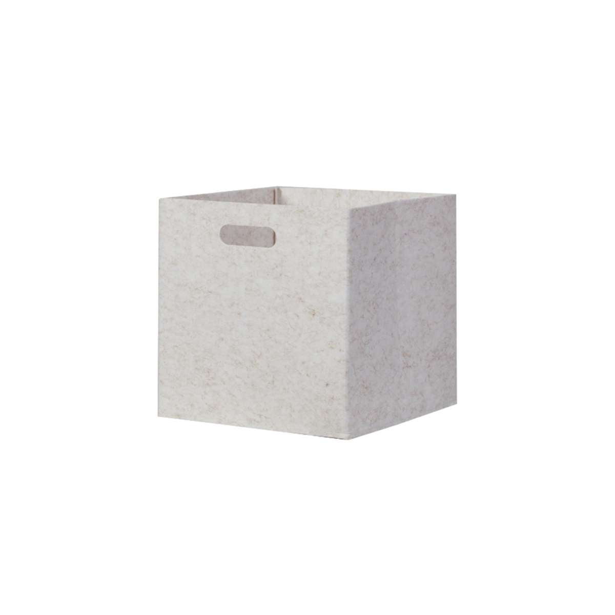 Felt Cube Basket - Biscuit - Mocka New Zealand