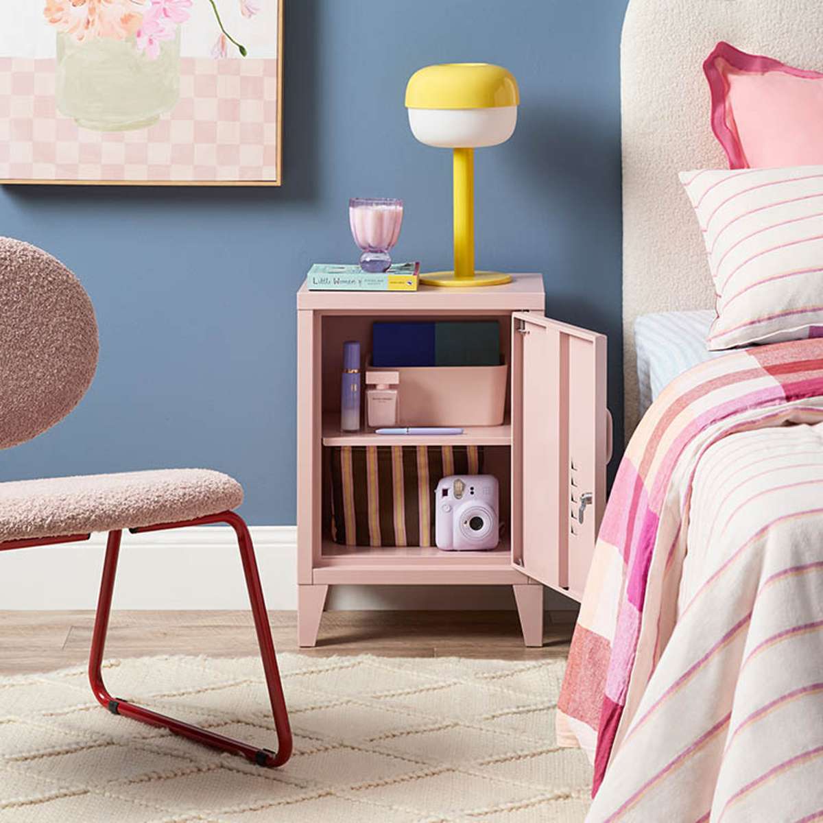 Mocka Original Locker Bedside - Pink - Mocka New Zealand