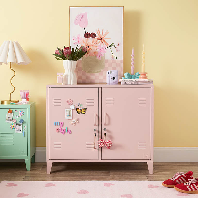 Mocka Original Locker Cabinet - Pink | Versatile Storage