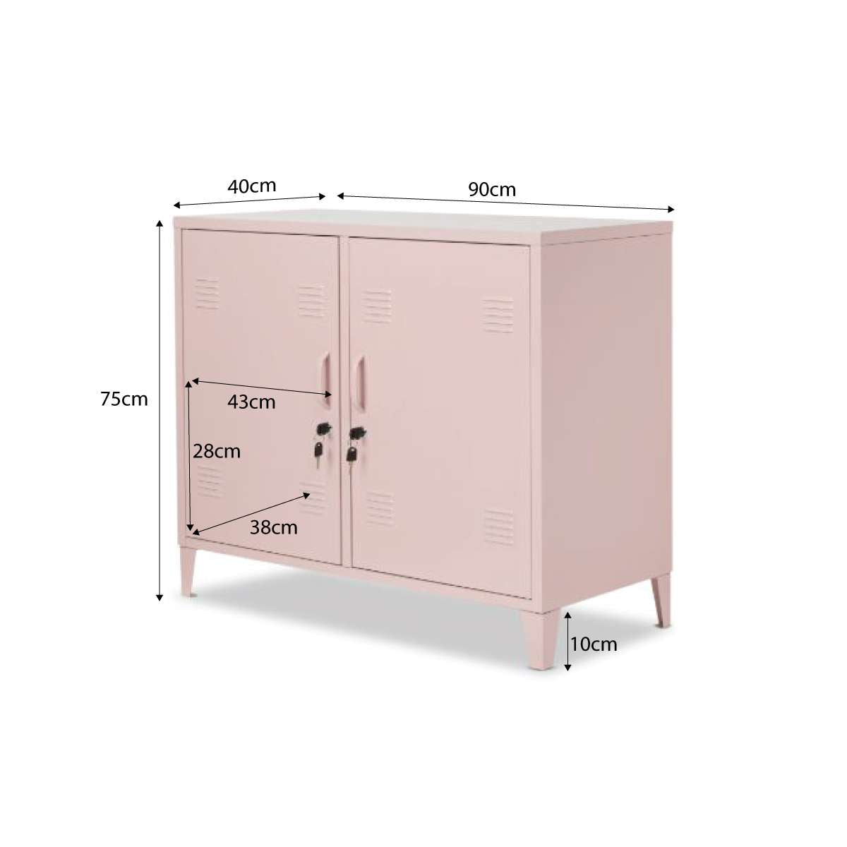 Mocka Original Locker Cabinet - Pink - Mocka New Zealand