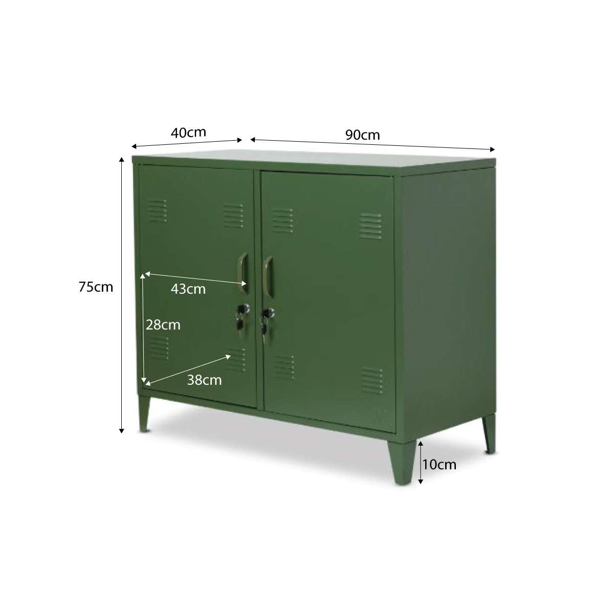 Mocka Original Locker Cabinet - Khaki - Mocka New Zealand