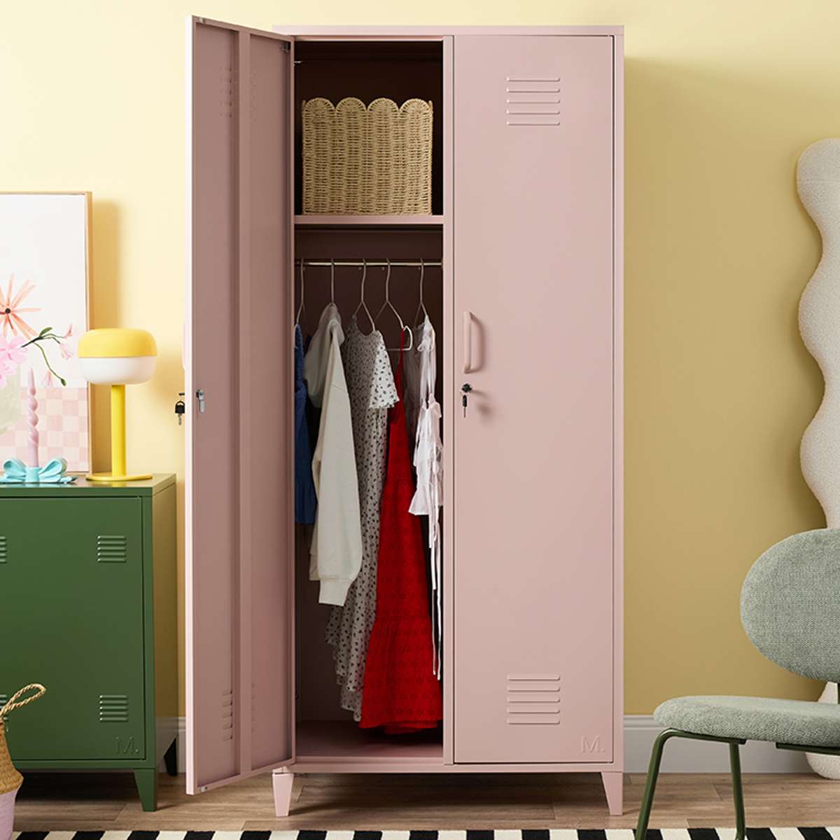 Mocka Original Locker Wardrobe - Pink - Mocka New Zealand