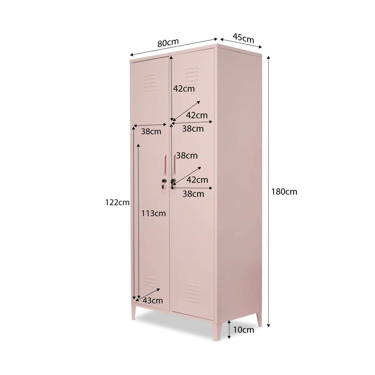 Mocka Original Locker Wardrobe - Pink - Mocka New Zealand