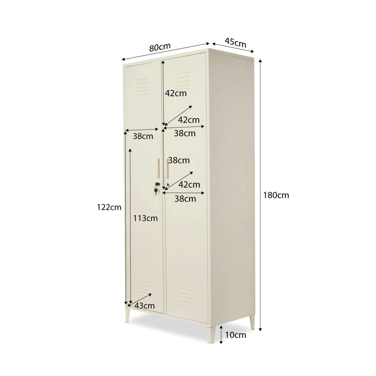 Mocka Original Locker Wardrobe - Cream - Mocka New Zealand