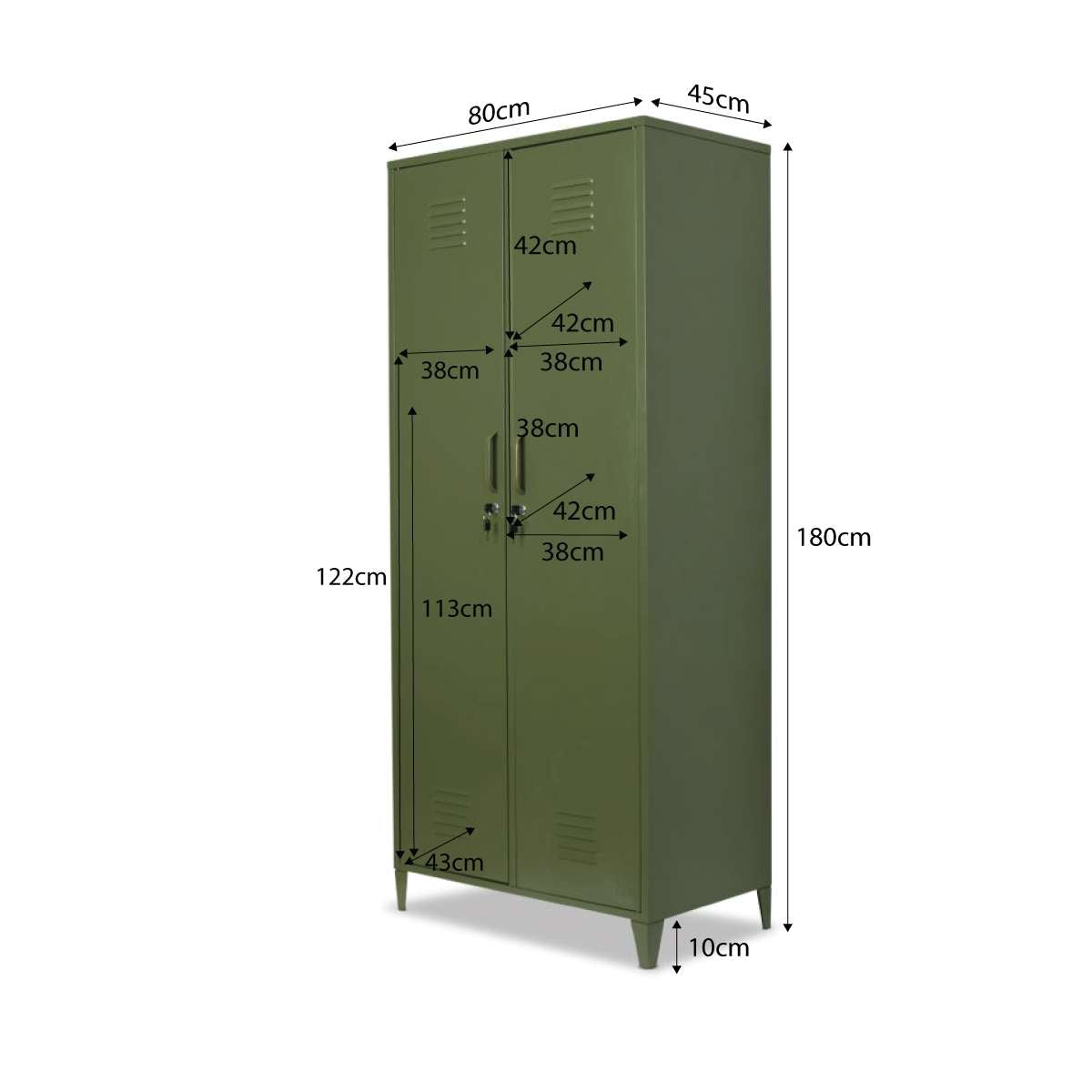 Mocka Original Locker Wardrobe - Khaki - Mocka New Zealand
