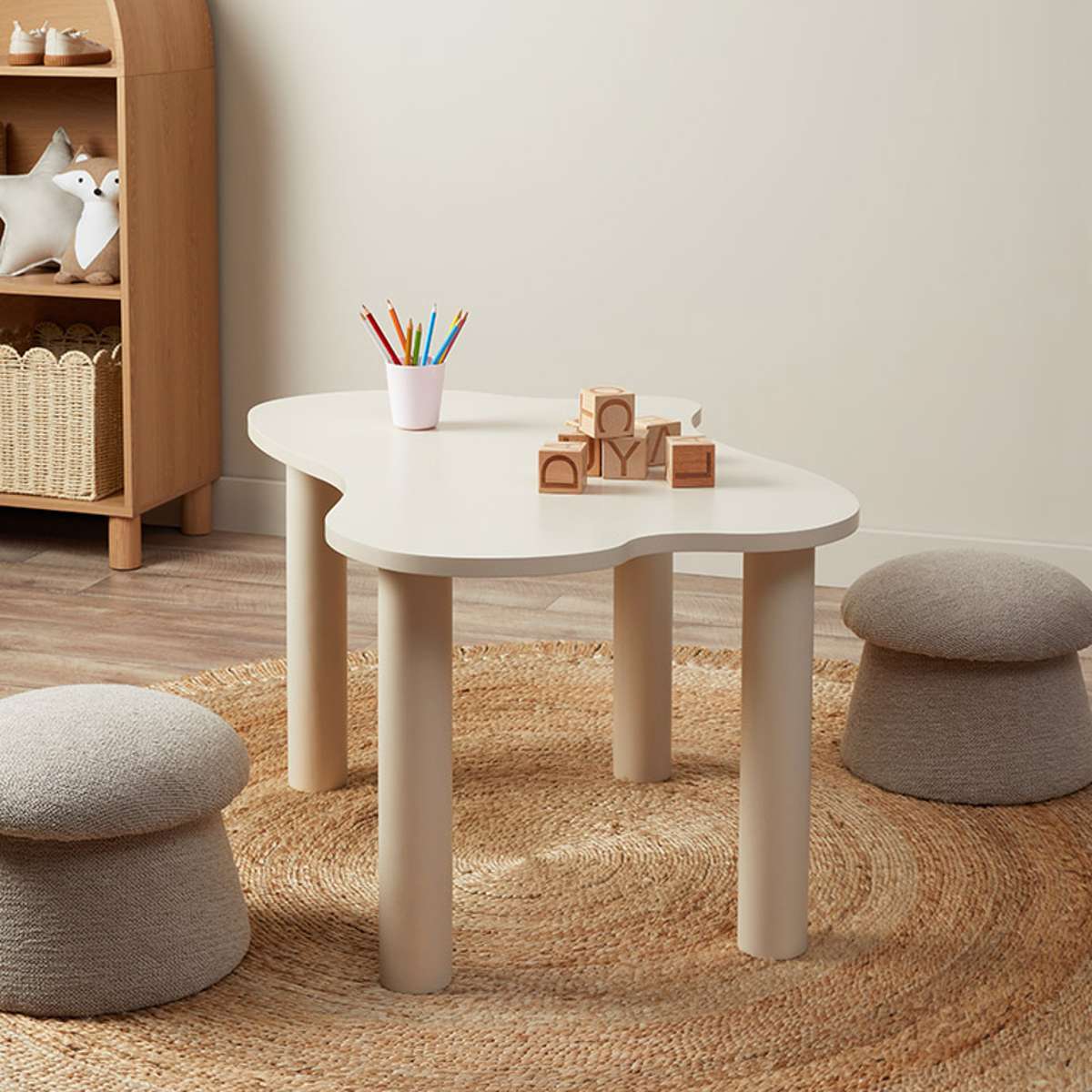 Mini Pebble Play Table - Beige - SECONDS - Mocka New Zealand