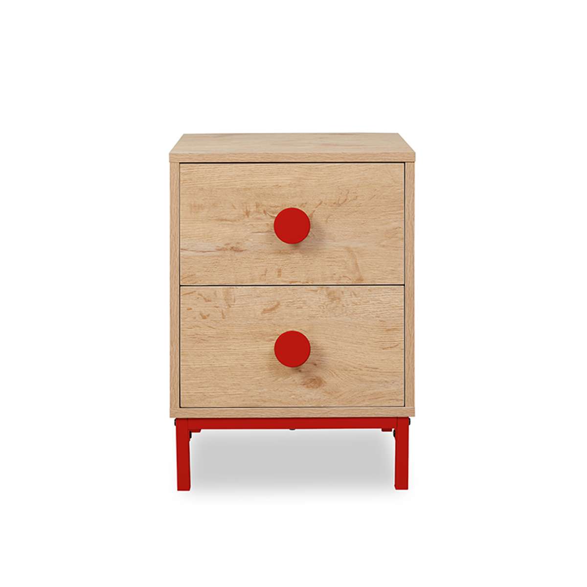 Spotty Bedside Table - Red - Mocka New Zealand