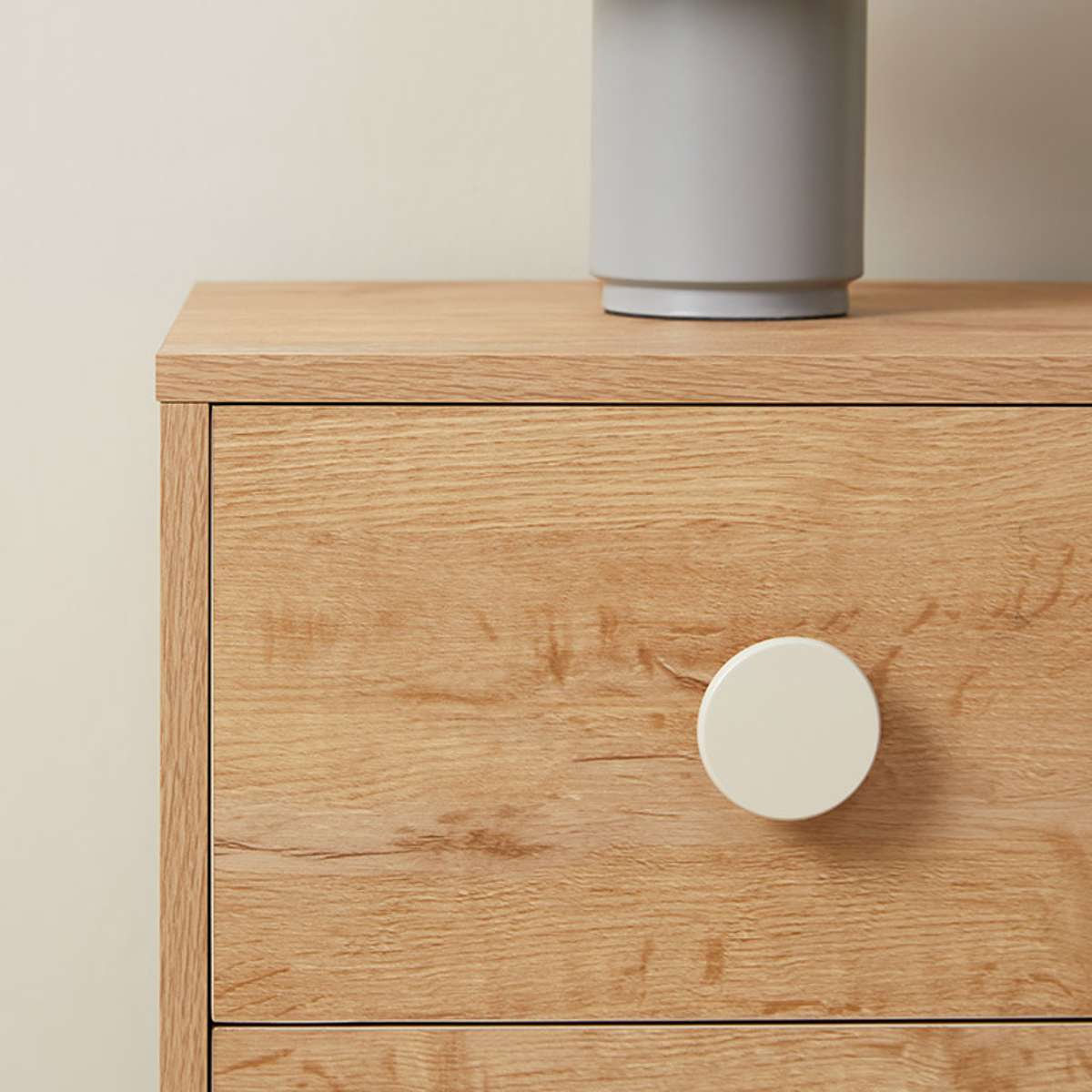 Spotty Bedside Table - Cream - Mocka New Zealand