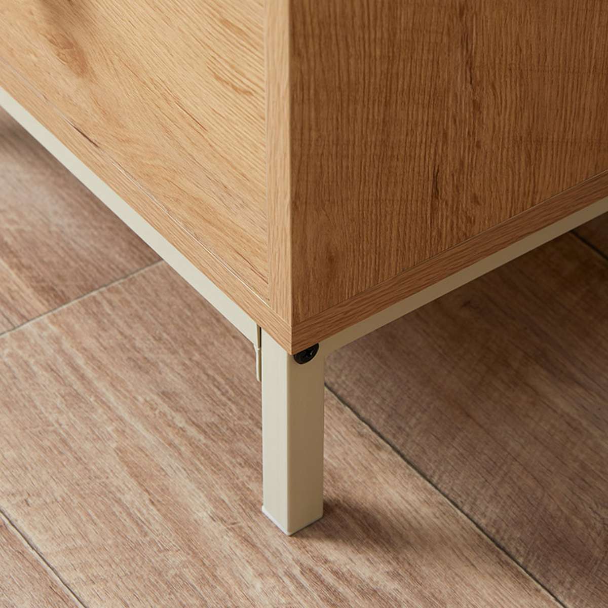 Spotty Bedside Table - Cream - Mocka New Zealand