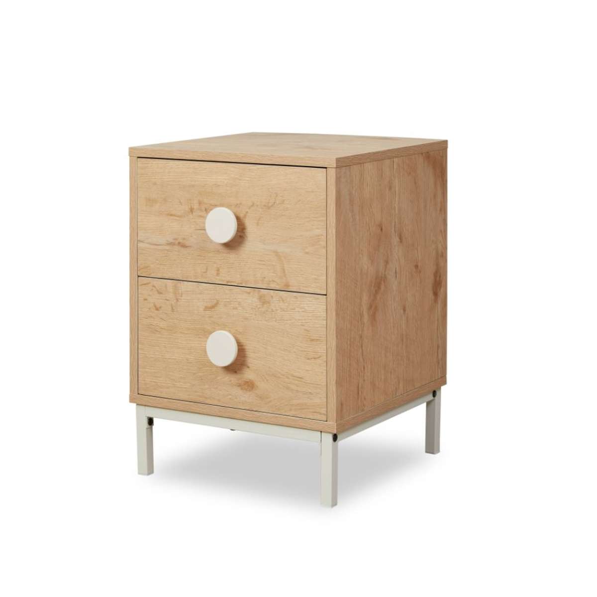 Spotty Bedside Table - Cream - Mocka New Zealand
