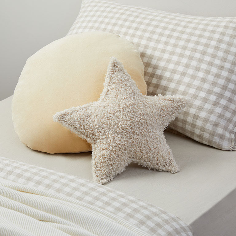 Sherpa Star Cushion - Mocka New Zealand
