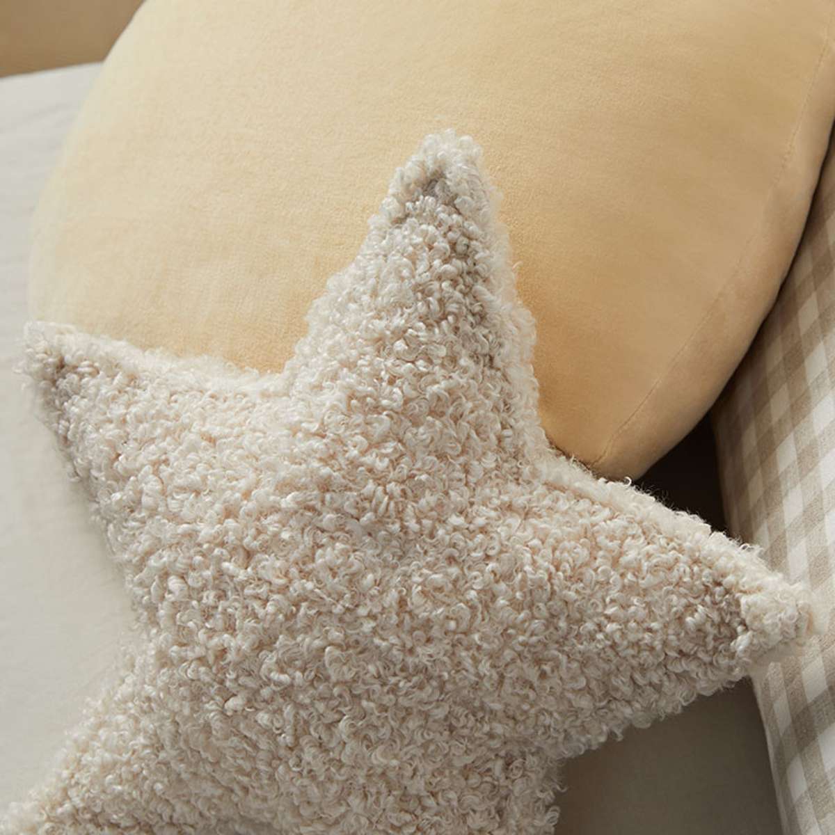 Sherpa Star Cushion - Mocka New Zealand