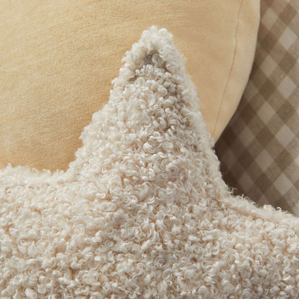 Sherpa Star Cushion - Mocka New Zealand