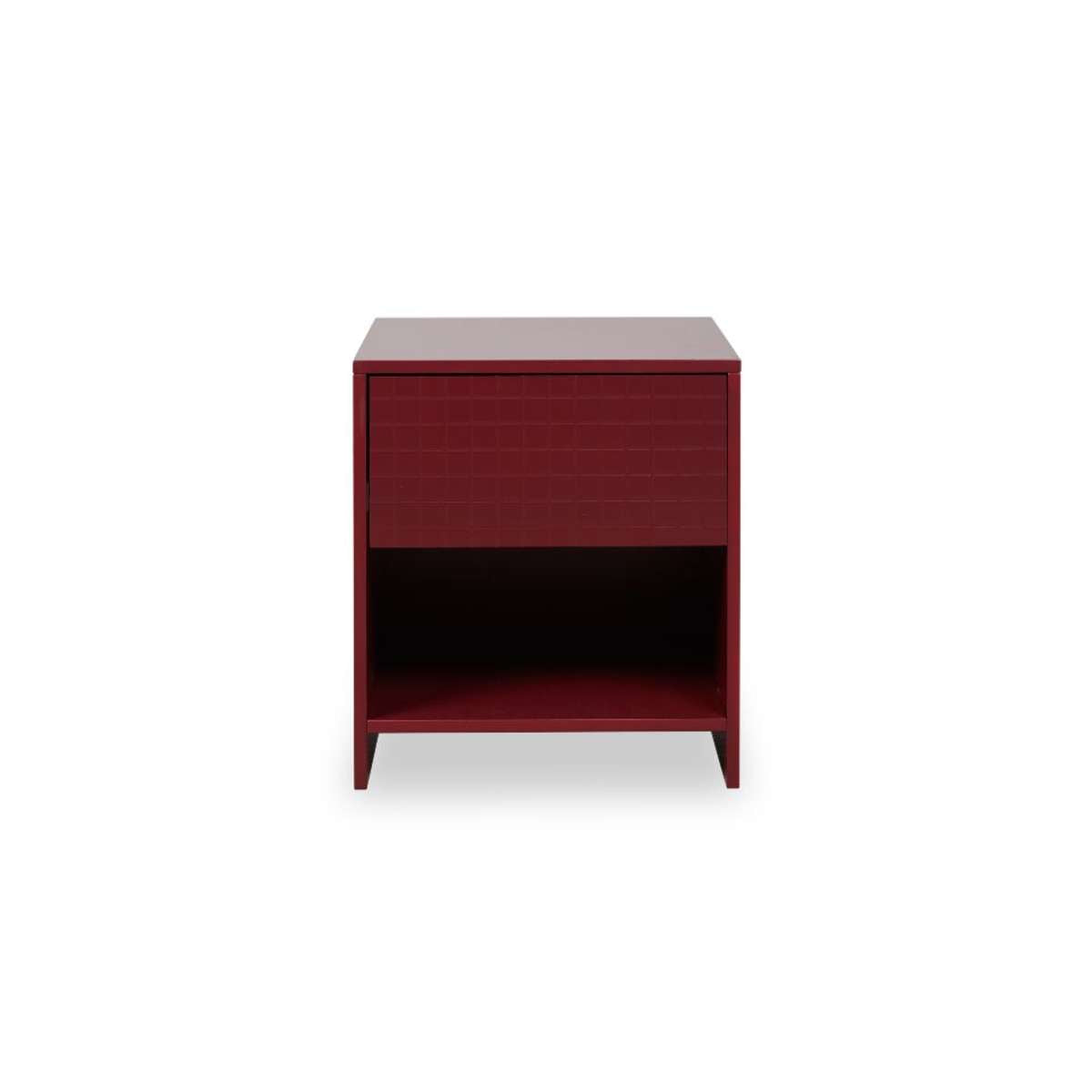 Amos Checkered Bedside Table - Shiraz - Mocka New Zealand